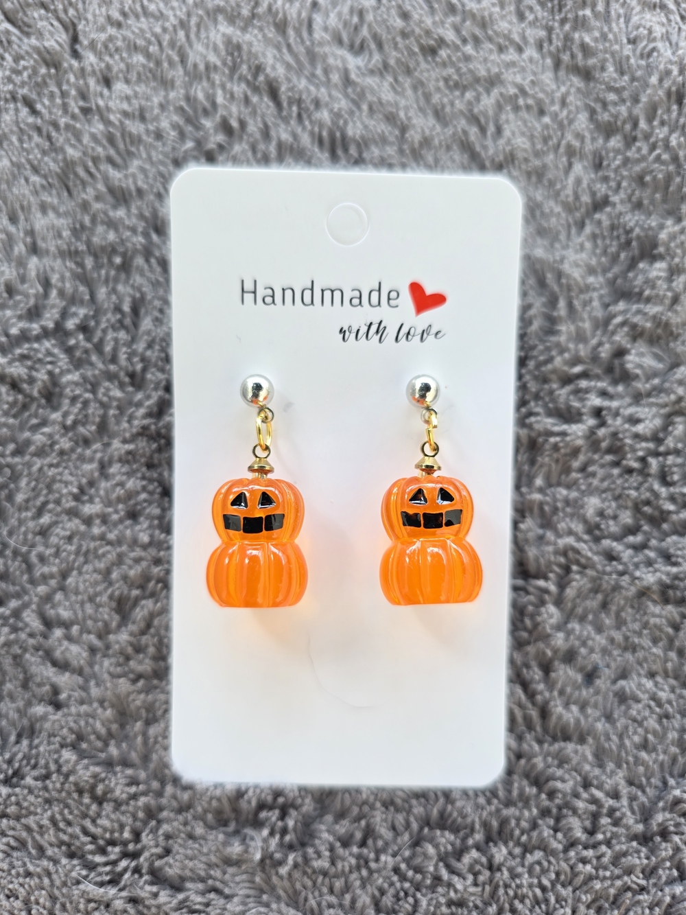 Halloween Earrings: Cute Pumpkins